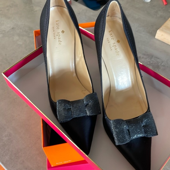 KATE SPADE-HOT Tuxedo HEELS! original box and dust bag! - Picture 7 of 12